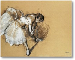 Картина Танцовщица, поправляющая свою обувь