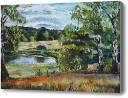 Картина Березы у реки