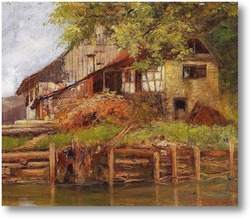 Купить картину Дом на озере
