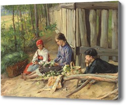 Картина Дети, плетущие венок