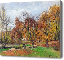Картина Осенний пейзаж рядом с Понтуаз
