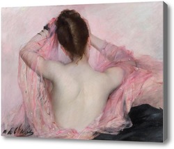 Картина Красота с розовой вуалью