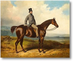 Картина Джентльмен на рыжем охотнике