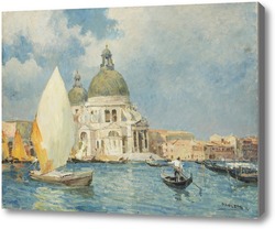 Картина Венеция. Канал, Базилика Санта-Мария делла салюте