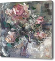 Картина розы, купленные в дождь