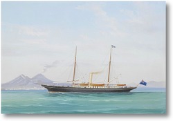 Купить картину Неополитанская яхта в заливе