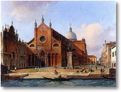 Картина Джованни и Паоло и памятник Бартоломео Коллеони
