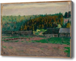 Картина Сельский пейзаж, 1922