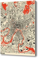 Картина Карта Москвы
