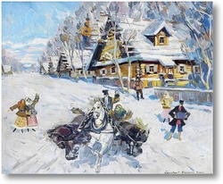 Картина Русская зима