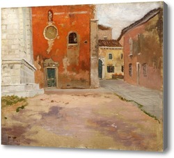 Картина Красная церковь в Венеции