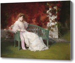 Картина Молодая леди, в Царском Селе, 1903-1904