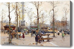 Купить картину Площадь Бастилии, Гальен-Лалу Эжен