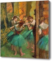 Картина Танцовщицы в розовом и зеленом