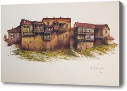 Картина Старые дома около Метехи