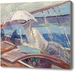 Купить картину Мадам Эллё на борту яхты "Птица"