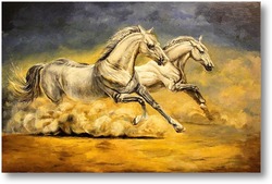 Картина Белые кони