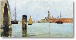 Купить картину Сан-Джорджо Маджоре и вид колокольни на Венецианской лагуне