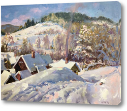 Картина Снежная дорога