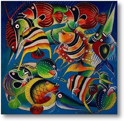 Картина Рыбы Африки