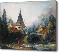 Картина Стирка на реке
