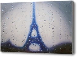 Картина Paris. La pluie. Париж. Дождь.