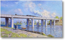 Картина Железнодорожный мост в Аржантее, 1873