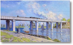 Картина Железнодорожный мост в Аржантее, 1873