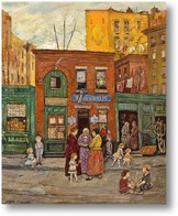 Картина Магазины в Гарлеме, Нью-Йорк