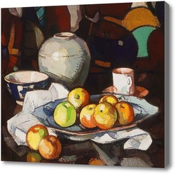 Картина Натюрморт: яблоки и банки