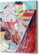 Картина Красные крыши, Стокгольм, 1914
