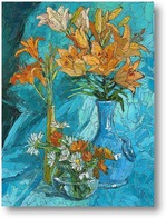 Картина Натюрморт с лилиями
