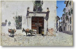 Купить картину Дверь дома в Толедо (1875-1878)