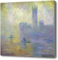 Купить картину К. Моне Английский парламент.Эффект тумана 1094( авторская копия)