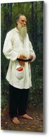 Картина Л.Н.Толстой босой, Репин