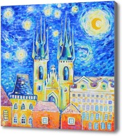 Картина Ночь над Прагой