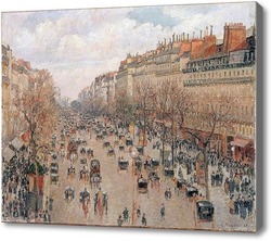 Картина Движение на улице Парижа