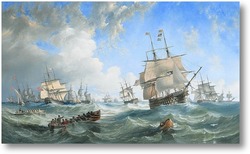 Картина Канал флота в штормовую погоду