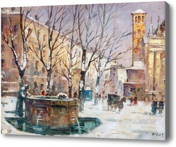 Купить картину Милан в зимний период