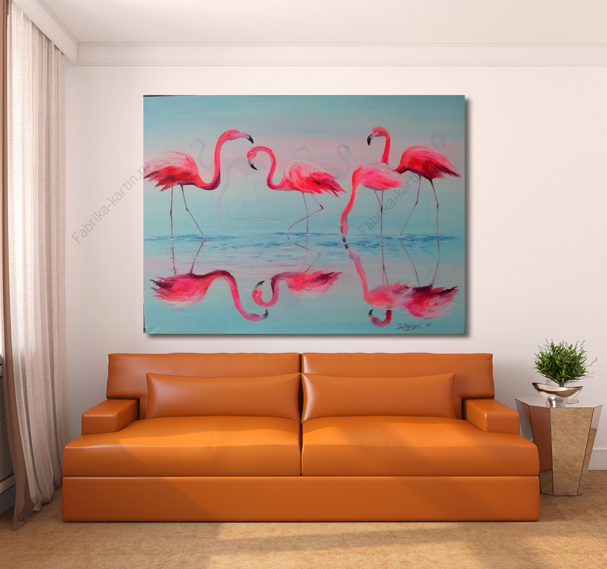 Картина Фламинго 
