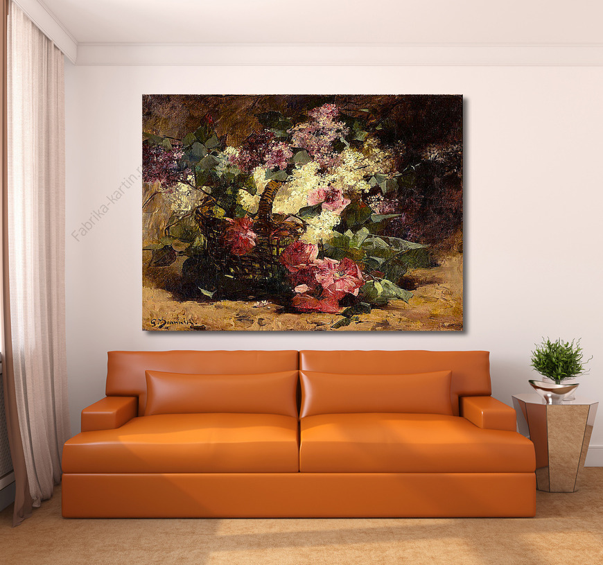 Картина Корзина с цветами