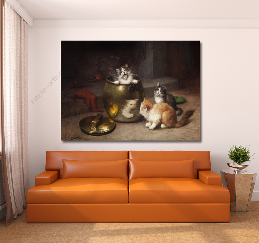 Картина Котята на кухне