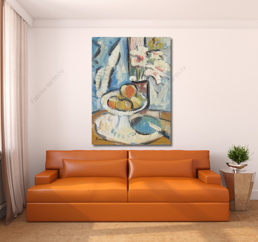 Картина Натюрморт с цветами и фруктами 