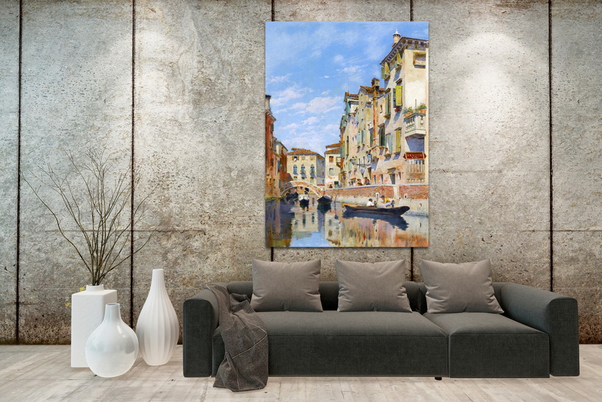 Картина Гондолы на венецианском канале