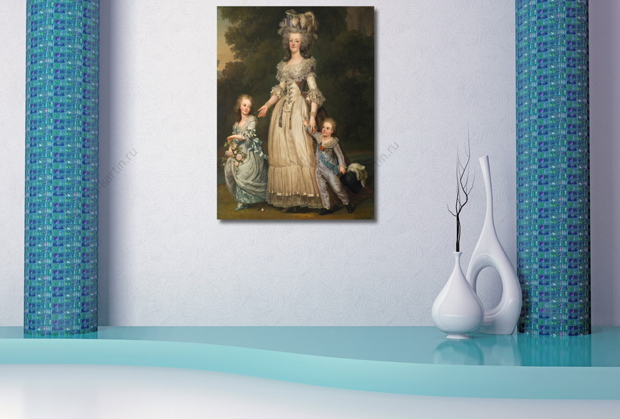 Картина Королева Мария-Антуанетта с ее детьми принцесса Мария Тереза Шар