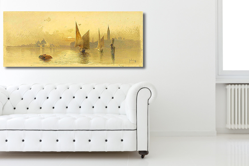 Картина Вид Венеции на закате, Гиаллина Ангелос