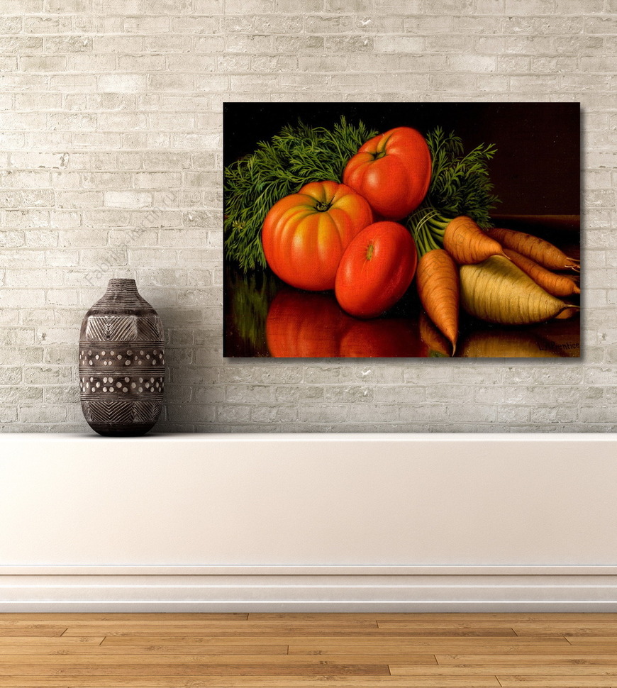 Картина Натюрморт с помидорами и морковью