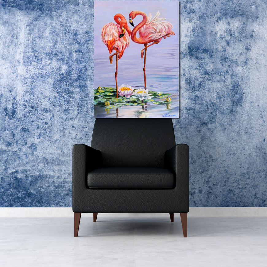Картина Свидание фламинго