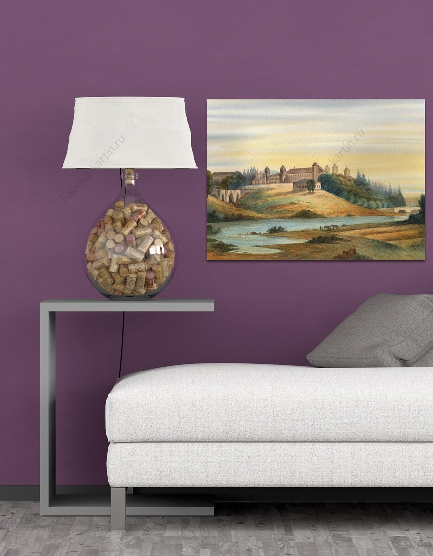 Картина Царицыно со стороны прудов