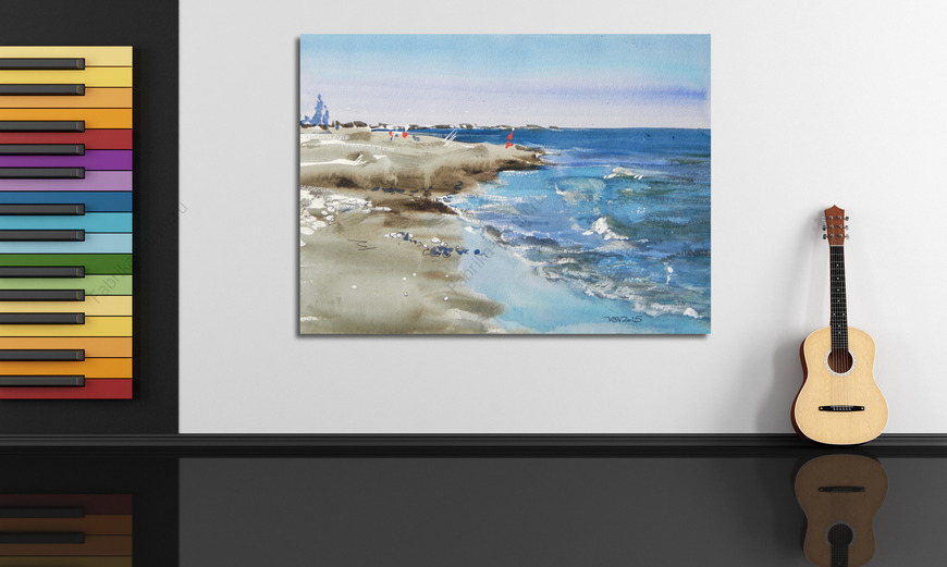 Картина пляж в Лимасоле